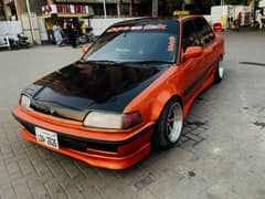 Civic 1990 modified car