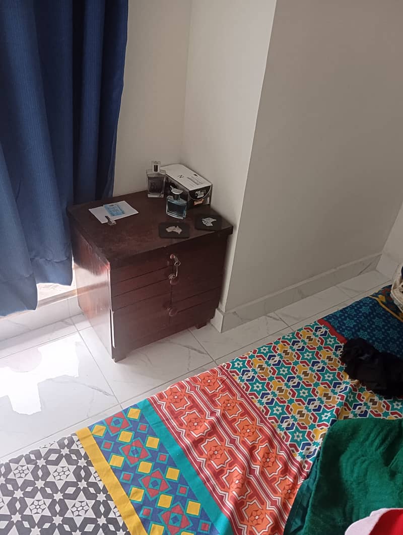 Dressing and side tables and mattress 1