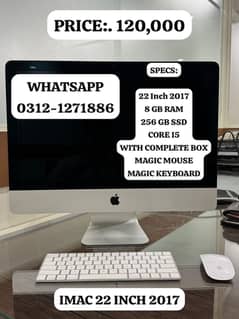 Apple iMac 22” (2017) – Core i5, 8GB RAM, 256GB SSD
