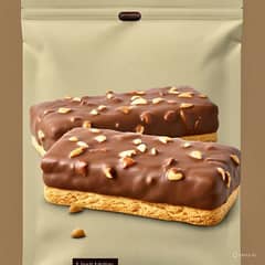 Biskela Chocolate Coated Biscuits With Peanuts - 24 Packs