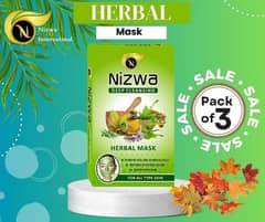 nizwa deep cleansing herbal face mask (pack of 3)