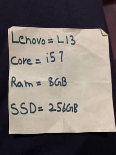 Lenovo I5 7th generation