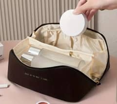 Fashionable Faux Leather Comestic Bag Large Capacity