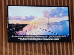 Samsung led 32" bezzel less 2 months used With box (call me)