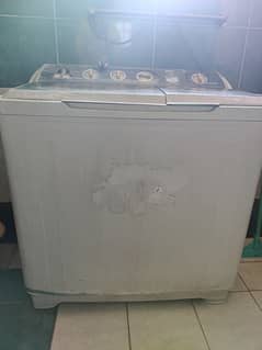 Haier semi auto 12kg washing machine + dryer