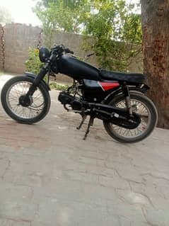 70CC converted into cafe racer