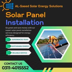 Solar Pannel Installation From 1KW to 100KW in Lahore All Brands