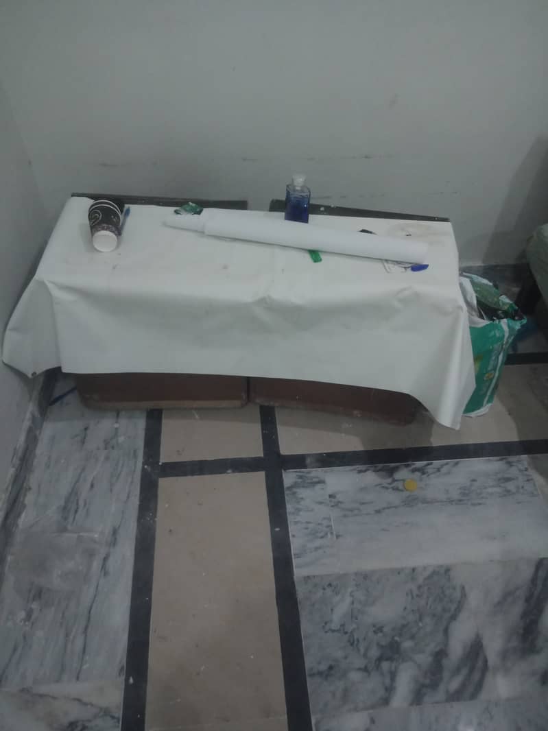 2 single Bed with matress and side tables 2