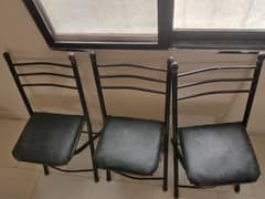 Foldable iron chair for sell (best quality)3 set