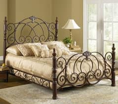 Double bed set-iron bed-king size bed-modren bed-bed room furniture