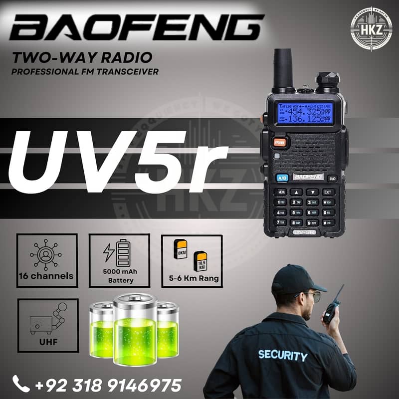 Walkie Talkie | Wireless Set Two Way/Baofeng uv5r/HIKING ITEM 0