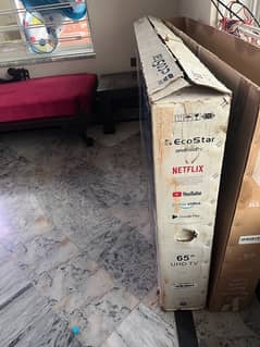 Ecostar Android TV Need Panel Replacement Condition OK hai