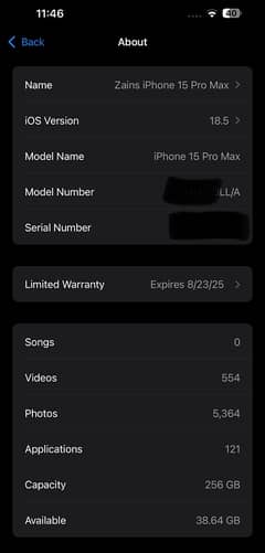 iPhone 15 Pro Max JV (Sim Locked) – White – 256GB – 10/10 Condition