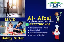 Maids / House Maids / cook / Nanny , chef / Baby Sitter maid available