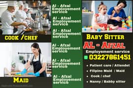 Maids / House Maids / cook / Nanny , chef / Baby Sitter maid available