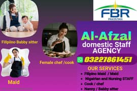 Maids / House Maids / cook / Nanny , chef / Baby Sitter maid available