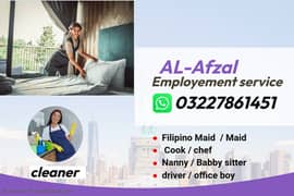 Maids / House Maids / cook / Nanny , chef / Baby Sitter maid available