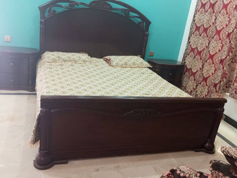 bed with side table and dressing 6