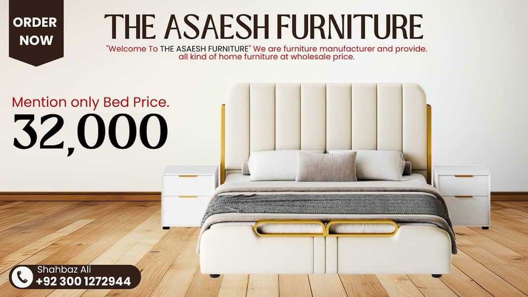 Beds / bed set / king size bed / wooden bed / double bed / poshish bed 4