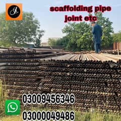 scaffolding pipe , joints , shuttering plates , wood planks , cargo