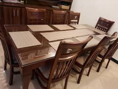 solid dining table 8 chair