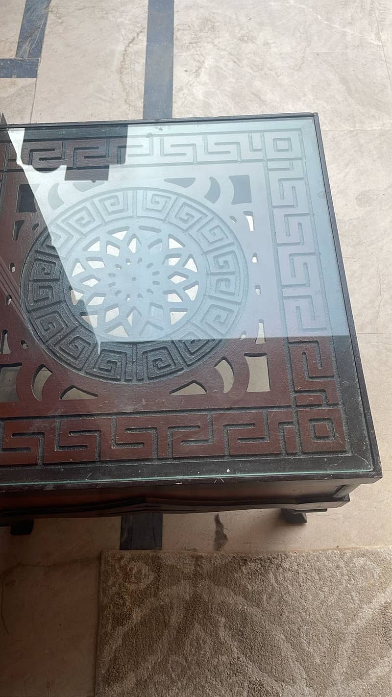 Center table with one side table 4