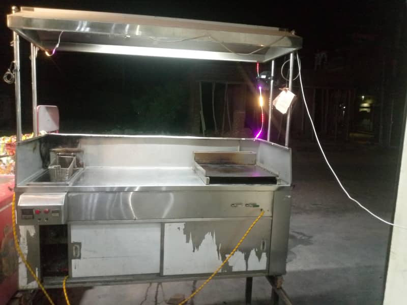 burger counter machine+ working table+ table chairs+bract fan 2