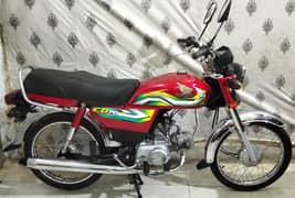 Honda cd 70 2023 model 23 k august ki hai urgent sale