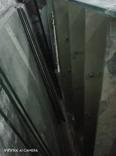 cosmetic glass racks and self's