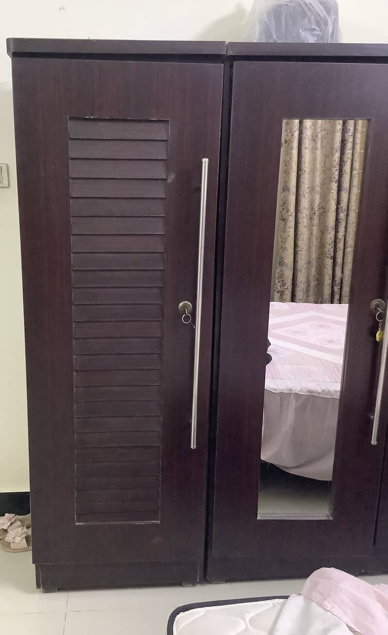 Bed Set With Side tables and Cupboard 2