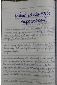 Assignment writing