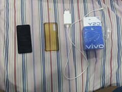 vivo y20 4/64 with box and charger adapter original cable not original