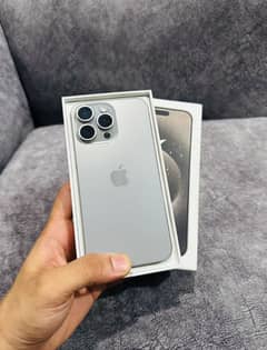 Iphone 15pro Max Jv 256gb Natural Titanium 100% Battery Health box