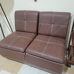 two leather sofa seats new not used