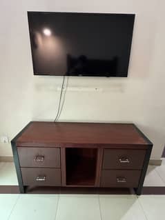 Ash Wood TV Table for Bed Room
