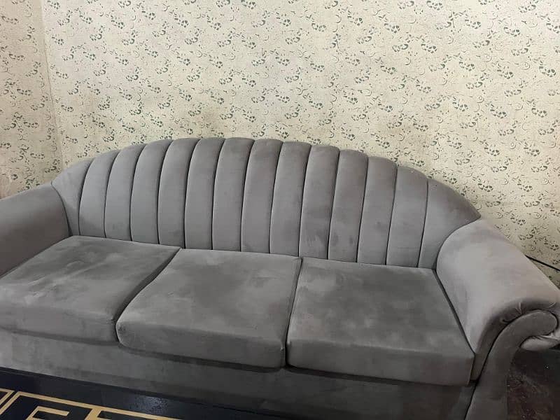 Grey Sofa set & Table New Condition 1