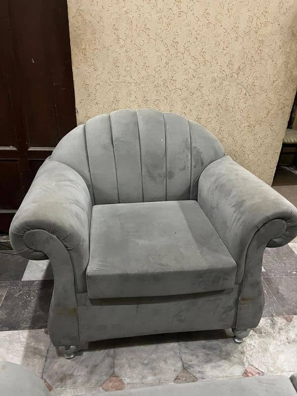 Grey Sofa set & Table New Condition 2