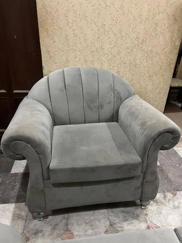 Grey Sofa set & Table New Condition 3