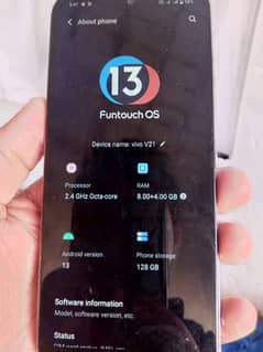 vivo v21 12,,128. gb.