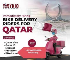Qatar Bike Rider job available urgent hiring