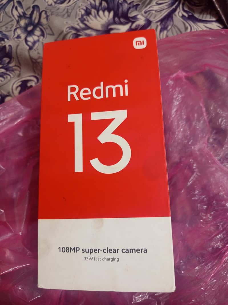 Redmi 13 8+8 128 full box 10/10 Condition all ok no open no reply 6
