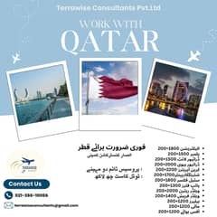 QATAR STAFF REQUIREMENT MALE 03702797409