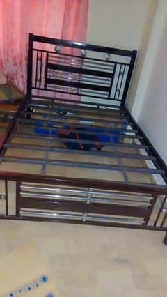 Iron bed.   Lohe ka bed