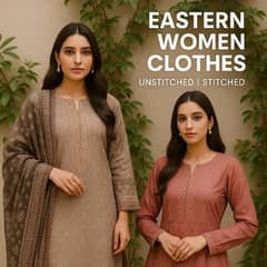 WE HAVE ALL KIND OF WOMANS CLOTHS UNSTICHED AND ALL OVER READYMATE