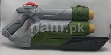 Dual-Barrel Pump-Action Water Blaster Gun