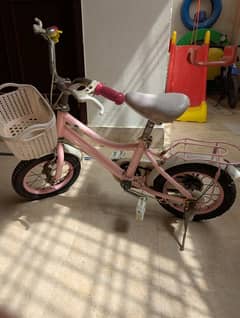 Girls pink cycle