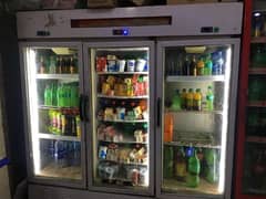 3 door refrigerator for shops