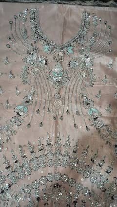 peach color new suit hand made work beautiful color