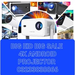 MEGA SUMMER SALE  50% Off All ORIGNAL HD 4K ANDROID PROJECTOR