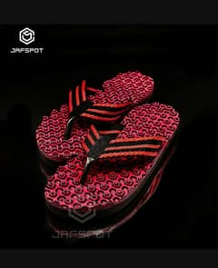 Men's Comfortable Doted Slippers Summer Flip flops,Jf025_RED